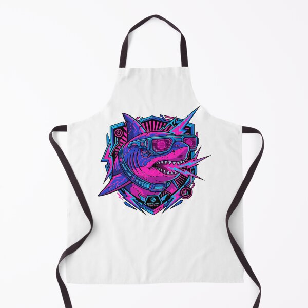 Item preview, Cyber Shark Neon Gaming Synthwave designed and sold by Sabsll.