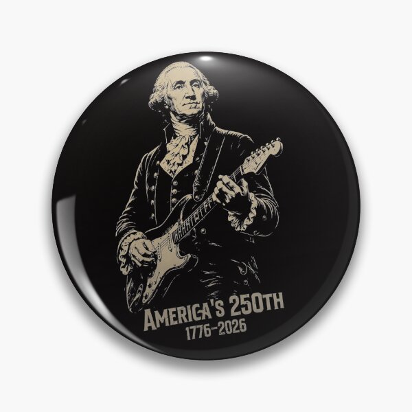 Item preview, America 250 Rocking Guitar George Washington designed and sold by DopeTeezCompany.