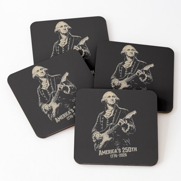 Item preview, America 250 Rocking Guitar George Washington designed and sold by DopeTeezCompany.