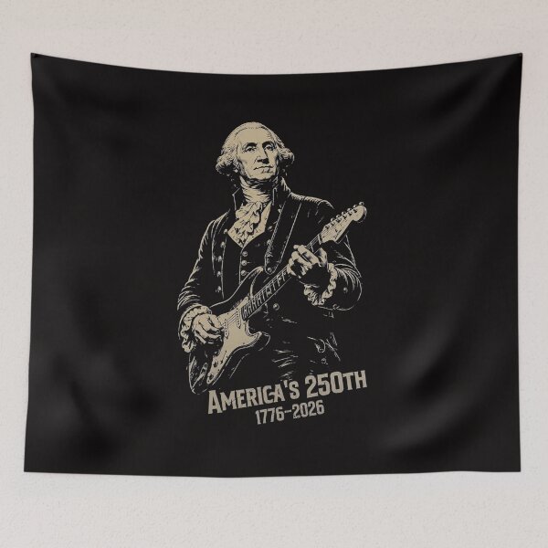 Item preview, America 250 Rocking Guitar George Washington designed and sold by DopeTeezCompany.