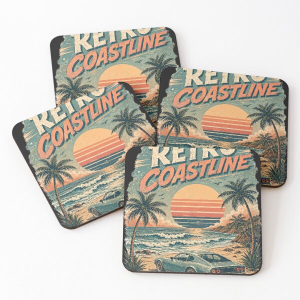 Item preview, Retro Coastline Classic Beach Drive designed and sold by Pixel Vice Trip.