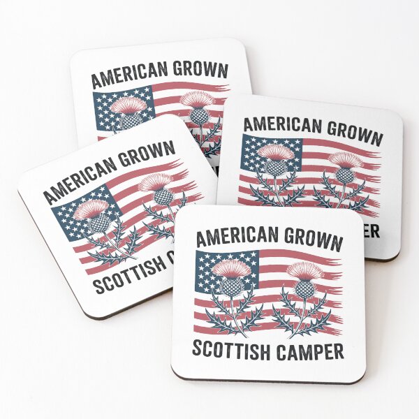 Item preview, American Grown Scottish Camper Shirt | Scottish American Camping Tee designed and sold by EXATEES  ⭐⭐⭐⭐⭐.