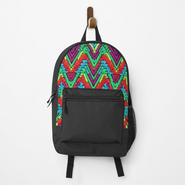Item preview, Vibrant Neon Tribal Chevron Woven Pattern designed and sold by ElementoVisual.