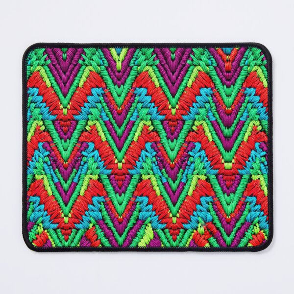 Item preview, Vibrant Neon Tribal Chevron Woven Pattern designed and sold by ElementoVisual.