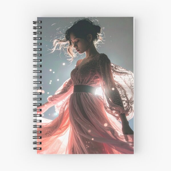 Item preview, Cinematic Ethereal Woman Pink Gown Portrait designed and sold by BetweenForms.