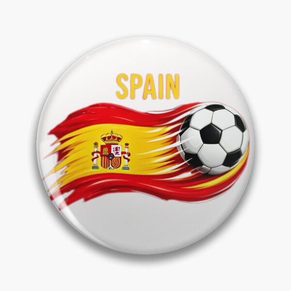 Item preview, Spain Football Fan Cartoon Sticker | Spanish Football Supporter designed and sold by aminesez22.