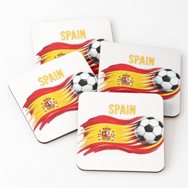 Item preview, Spain Football Fan Cartoon Sticker | Spanish Football Supporter designed and sold by aminesez22.