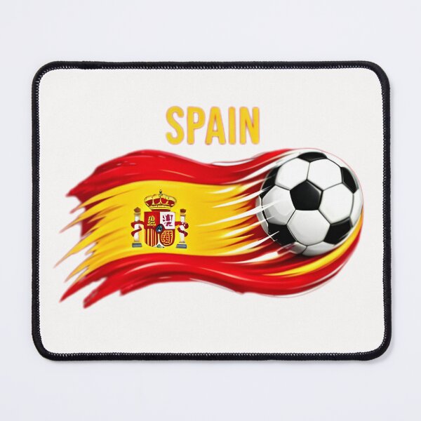 Item preview, Spain Football Fan Cartoon Sticker | Spanish Football Supporter designed and sold by aminesez22.