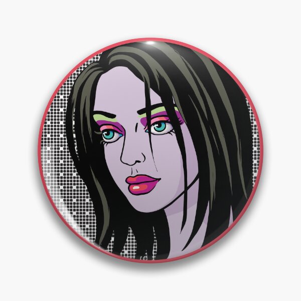 Item preview, Colorful Pop and Op Art Portrait of a Woman  designed and sold by cremedecolor.