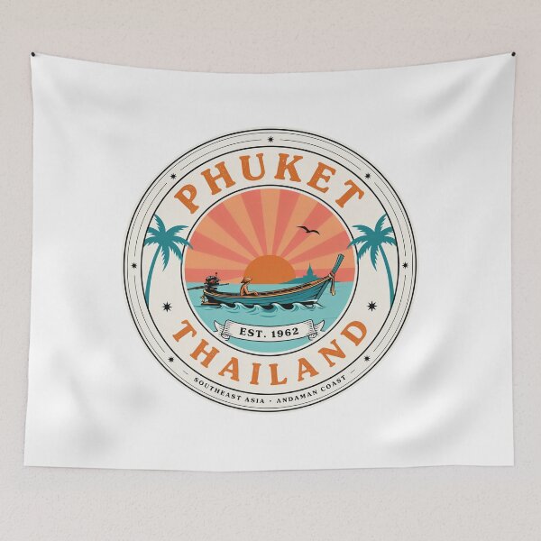 Item preview, Phuket Thailand - Longtail Boat Sunset designed and sold by ArcticFoxStudio.