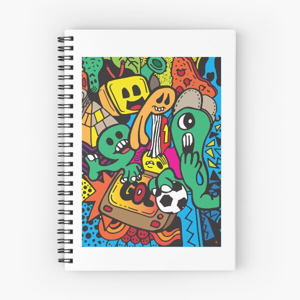 Item preview, Colorful abstract doodle monsters | Pop art graffiti character illustration designed and sold by stephenignacio.