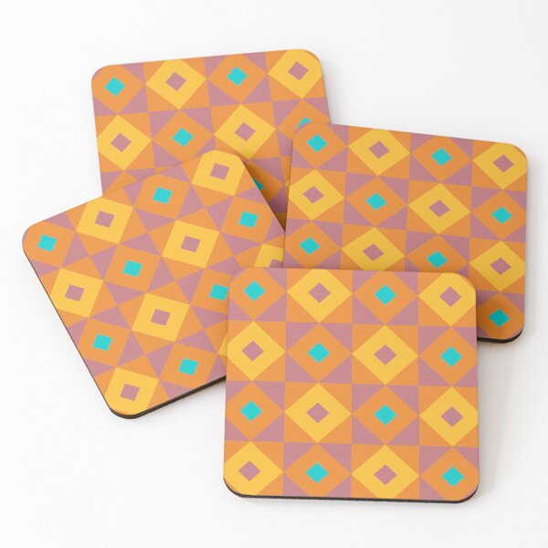 Item preview, Geometric colourful tiles pattern artwork designed and sold by - Designspace -.