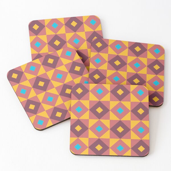 Item preview, Geometric colourful tiles pattern artwork designed and sold by - Designspace -.