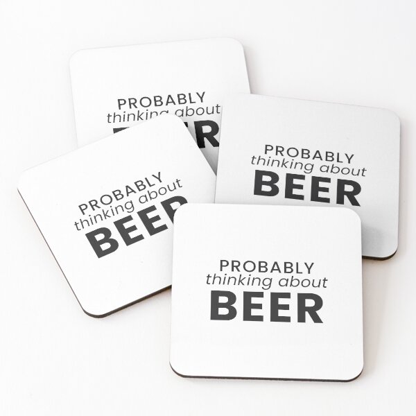 Item preview, Probably Thinking About Beer Funny Beer Lover Tee designed and sold by 7Four1 Designs.