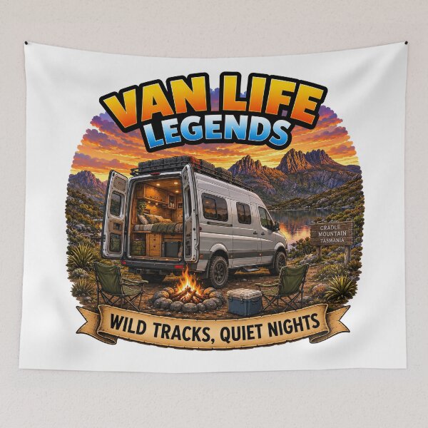 Item preview, Australian Highway Adventures – Van Life Legends designed and sold by Holiday-Hunter.