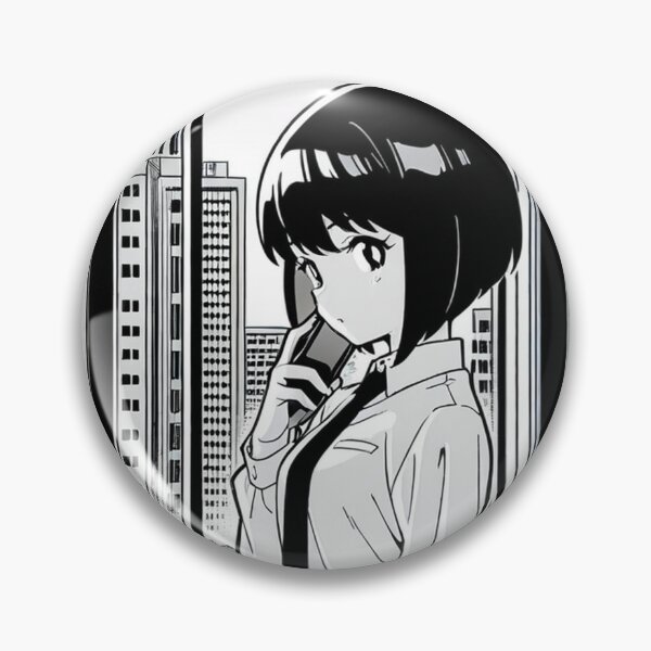 Item preview, Urban Scene - Woman on phone call near window designed and sold by AnimeShin.
