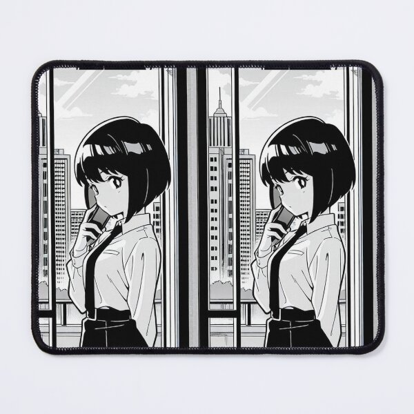 Item preview, Urban Scene - Woman on phone call near window designed and sold by AnimeShin.