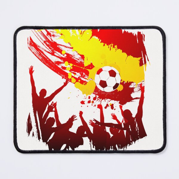 Item preview, Spain Football Fan Cartoon Sticker | Spanish Football Supporter designed and sold by aminesez22.