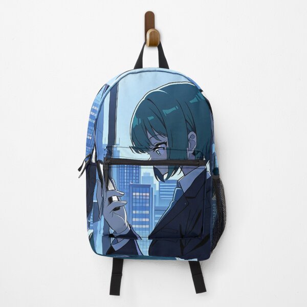 Item preview, Urban Scene - Young businesswoman looking at mobile device designed and sold by AnimeShin.