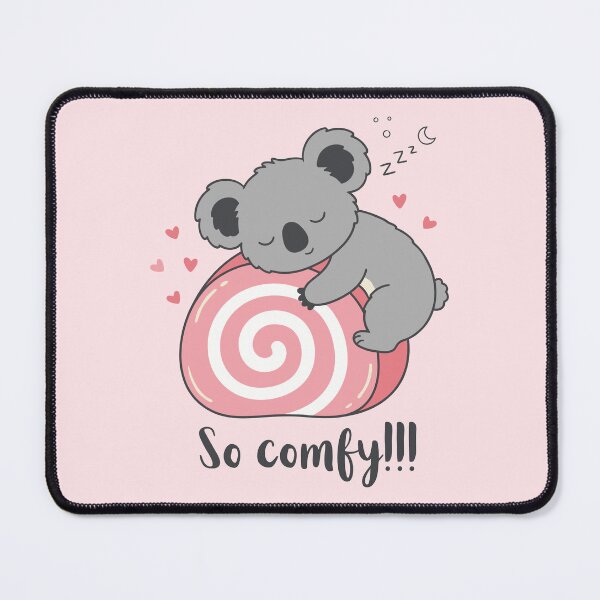 Item preview, Cute Kawaii Sleeping Koala on Sweet Roll Cake designed and sold by Amir Faysal.