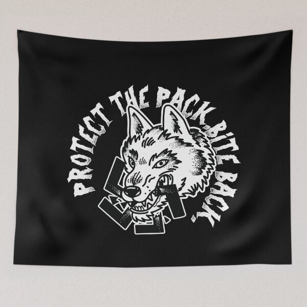 Item preview, protect the pack.bite back (antifa) designed and sold by remerasnerdas.