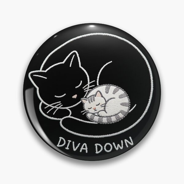 Item preview, Funny Lazy Cat Meme - Diva Down Cat designed and sold by ZBIFBOUETLA.