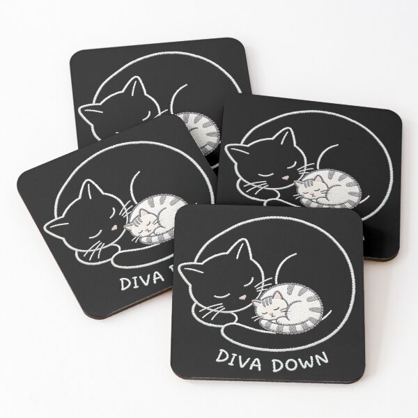 Item preview, Funny Lazy Cat Meme - Diva Down Cat designed and sold by ZBIFBOUETLA.