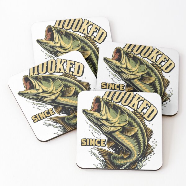 Item preview, Hooked Since Day One – Vintage Bass Fishing Design designed and sold by AMIR PRO .