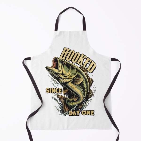 Item preview, Hooked Since Day One – Vintage Bass Fishing Design designed and sold by AMIR PRO .