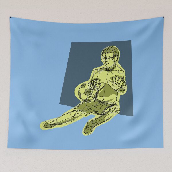 Item preview, Block Goalkeeper with blue background  designed and sold by missmann.