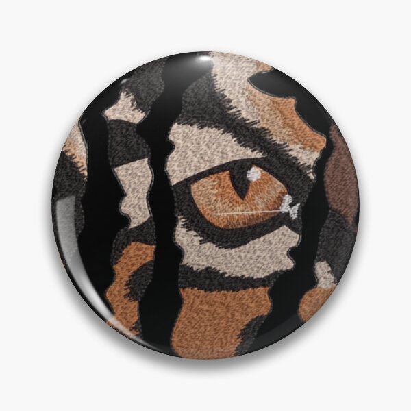 Item preview, Tiger Eye Through Claw Scratches | Embroidered Wild Predator Design designed and sold by Tamawy.