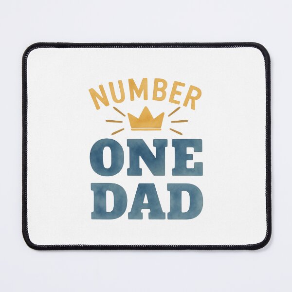 Item preview, Number 1 Dad with Blue & Gold Crown designed and sold by JeweledDesigns.
