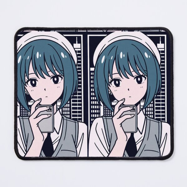 Item preview, Urban Scene - Young woman with blue hat designed and sold by AnimeShin.