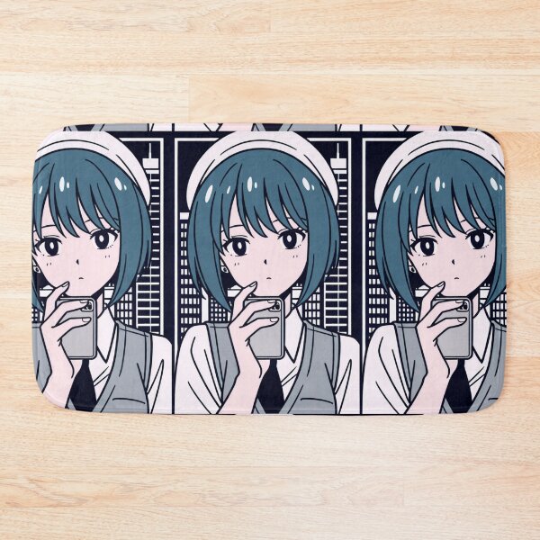 Item preview, Urban Scene - Young woman with blue hat designed and sold by AnimeShin.
