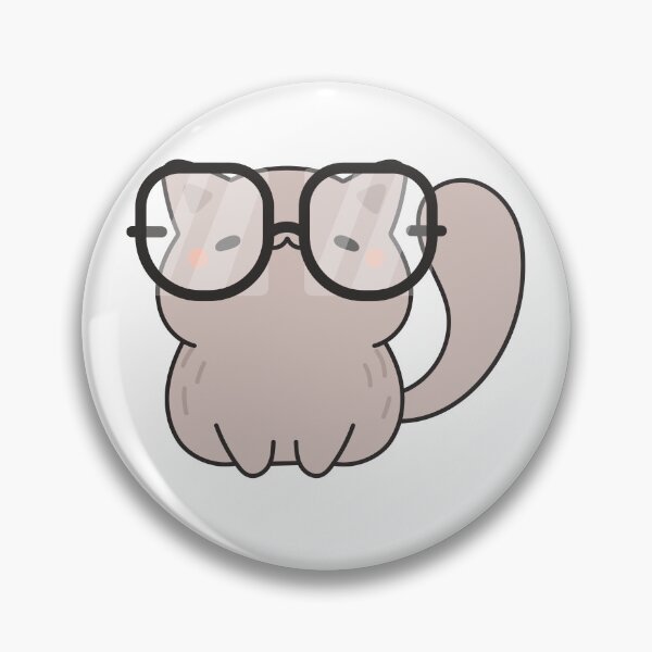 Artikelvorschau, Nerdige Katze mit Brille | Bücherwurm entworfen und verkauft von Nyxander's Bookish Catalogue.