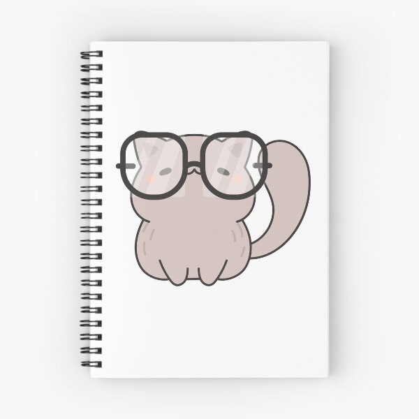 Item preview, Nerdy Cat with Glasses | Bookish  designed and sold by Nyxander's Bookish Catalogue.