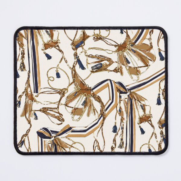Item preview, Ivory Foulard Equestrian Pattern designed and sold by Louis Calveri™.
