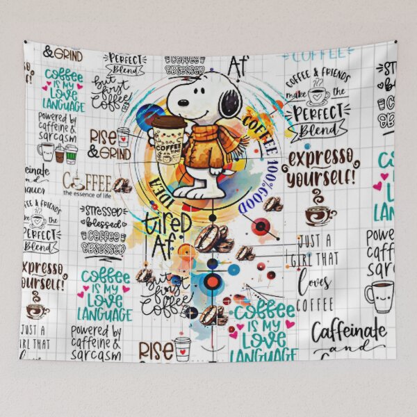 Item preview, Dreamy Cafe, Snoop Dog Drinking Coffee designed and sold by Rosa1977.