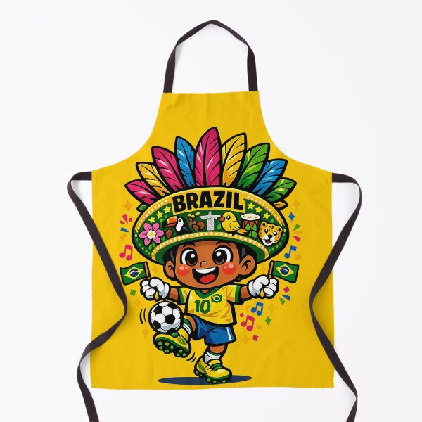 Item preview, Brazil Football Soccer Mascot | Carnival football tournament Fan Art 2026 designed and sold by Youngkev-arts.