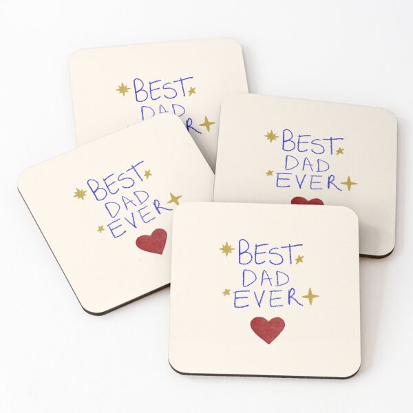 Item preview, Best Dad Ever Cute Handwritten Typography With Heart designed and sold by Pop & Punch.