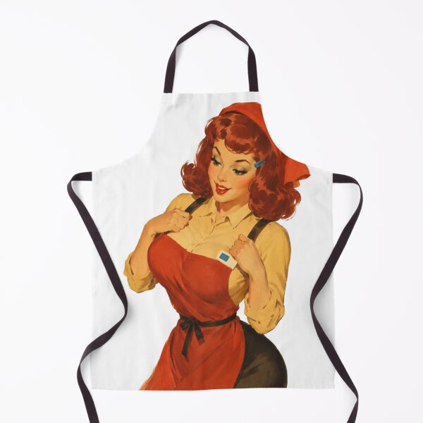 Item preview, Retro Apron Beauty Vintage Pinup designed and sold by Cosplayvintage.