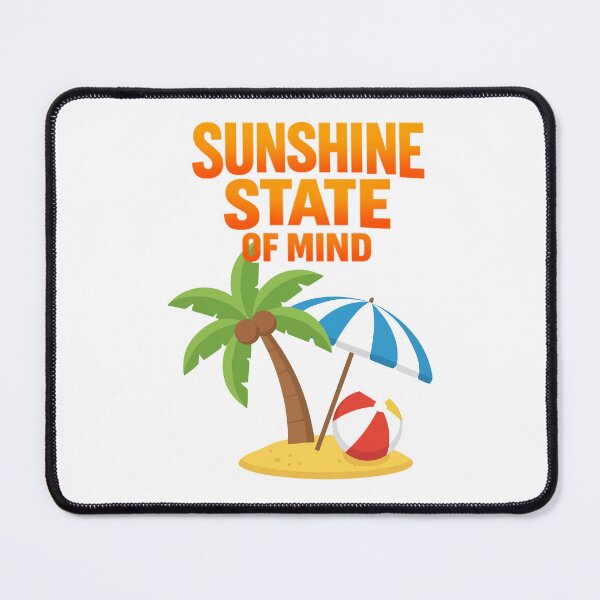 Item preview, Sunshine State of Mind - Tropical Beach Vibes Palm Tree Summer Quote Design. designed and sold by LunaPrintCo.