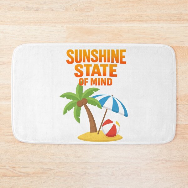 Item preview, Sunshine State of Mind - Tropical Beach Vibes Palm Tree Summer Quote Design. designed and sold by LunaPrintCo.