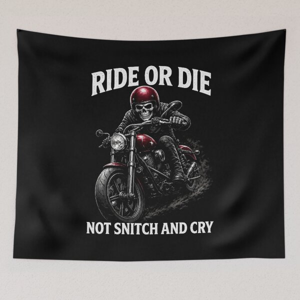 Item preview, Ride or Die Cruiser Style Skull Rider Design designed and sold by VETS AND VELOCITY LLC.