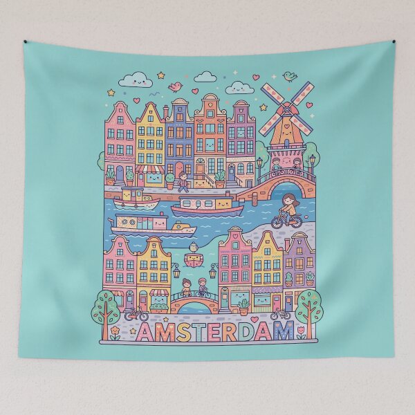 Item preview, Kawaii Amsterdam City designed and sold by Amir Faysal.