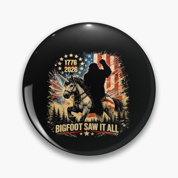 Item preview, Retro Vintage 4th of July Bigfoot American Flag Sasquatch designed and sold by PixelMarrero.