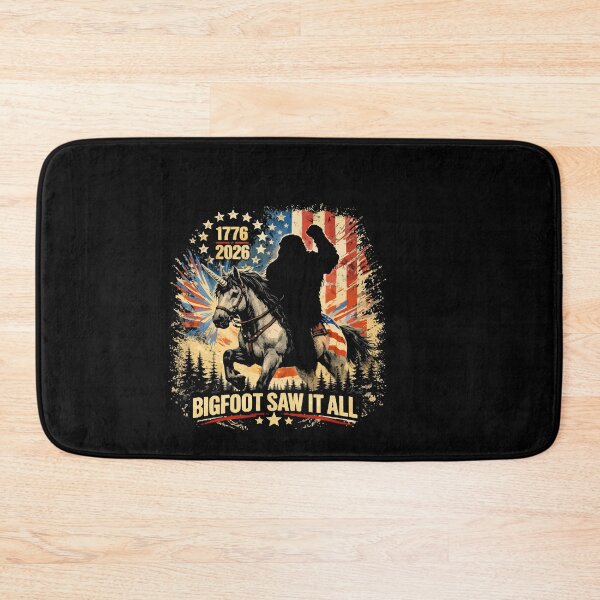 Item preview, Retro Vintage 4th of July Bigfoot American Flag Sasquatch designed and sold by PixelMarrero.