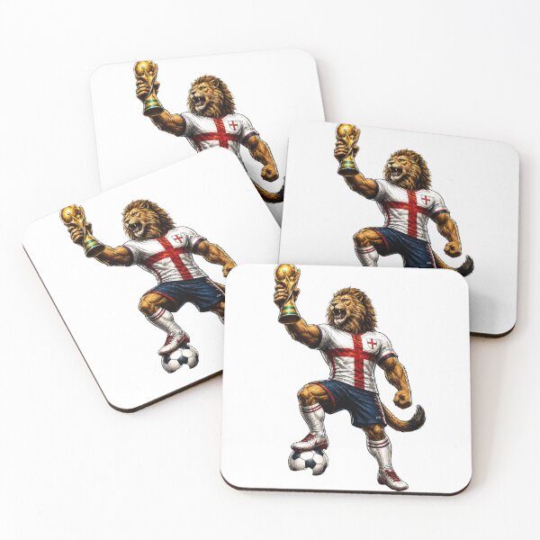 Item preview, England Football Fan Cartoon Sticker | Three Lions Supporter designed and sold by aminesez22.