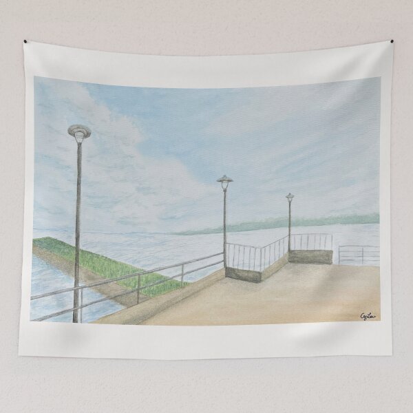Item preview, Where Sky Meets Water – Portishead Marina designed and sold by MiniRadiance.