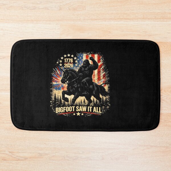 Item preview, Retro Vintage 4th of July Bigfoot American Flag Sasquatch designed and sold by PixelMarrero.